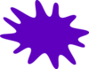 Purple Paint Splat Clip Art