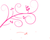 Pink Swirl Vine Clip Art