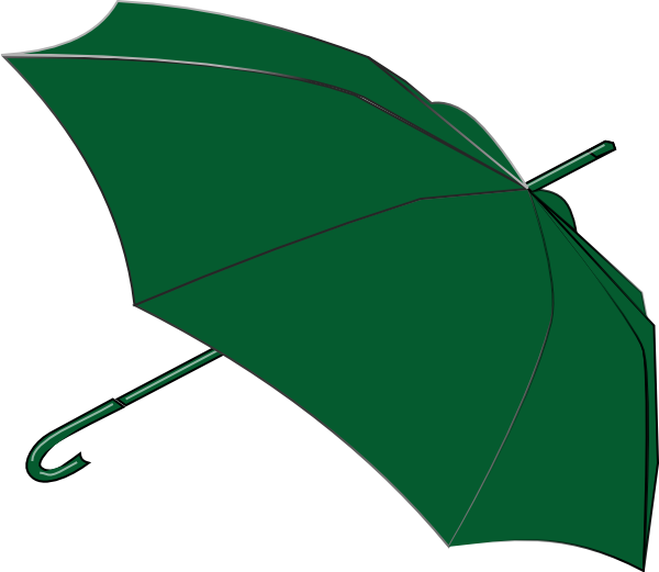 green umbrella clip art - photo #2