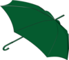 Green Umbrella Clip Art