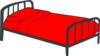 Bed Red Clip Art