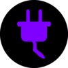Electricity Black-purple Clip Art
