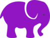 Elephant Purple Clip Art
