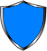 Escudo Medieval Azul Clip Art