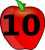 Counting Apple Clip Art