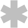 Grey Star Of Life Clip Art