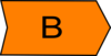Arrow With An B Orange Clip Art