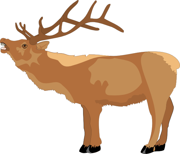 Reindeer Mooing Clip Art at Clker.com - vector clip art online, royalty