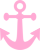 Light Pink Anchor Clip Art