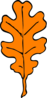 Orange Oak Leaf Clip Art