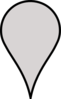 Google Maps Icon - Blank Gray2 Clip Art