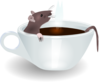 Rat In Coffee Clip Art
