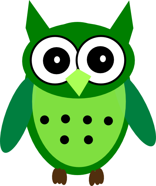 green owl clip art - photo #48