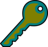 Mustard Green Key Clip Art