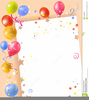 Clipart Borders Balloons Image