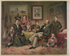 President Garfield And Family Image