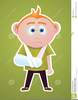 Boy With Broken Arm Clipart Image