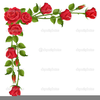 Clipart Red Rose Border Image