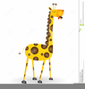 Animated Giraffe Clipart Image