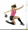 Girl Soccer Goalie Clipart Image