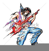 Animated Rock Star Clipart Image