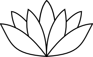 White Lotus Flower Clip Art