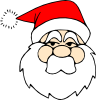 Santa Line Art Clip Art