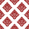 Depositphotos Floral Seamless Pattern With Dark Red Flowers On White Image