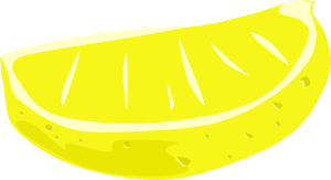 Lemon Wedge Clip Art