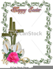 Religious Easter Border Clipart Image