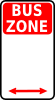 Leomarc Sign Bus Zone Clip Art