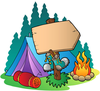 Clipart Campground Image