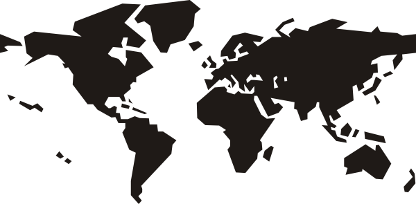 World+map+black+and+white+png