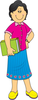 Female Librarian Clipart Image