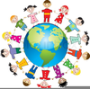 Children Around The World Clipart Image