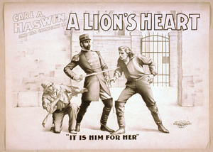Carl A. Haswin And His Company In A Lion S Heart Image