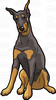 Doberman Dog Clipart Image