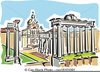 Roman Forum Clipart Image