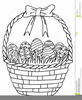 Clipart Easter Egg Basket Image