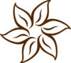 Brown Flower Clip Art