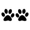 Bunny Paw Print Clipart Image