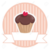 Chocolate Muffin Clipart Image