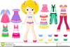 Paper Doll Clipart Image