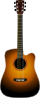Unplugged Guitar Clip Art