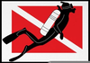 Scuba Diving Flags Clipart Image