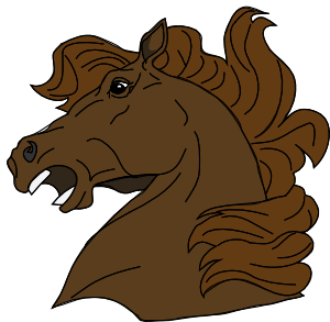 Angry Horse Clip Art