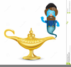 Genie In A Lamp Clipart Image