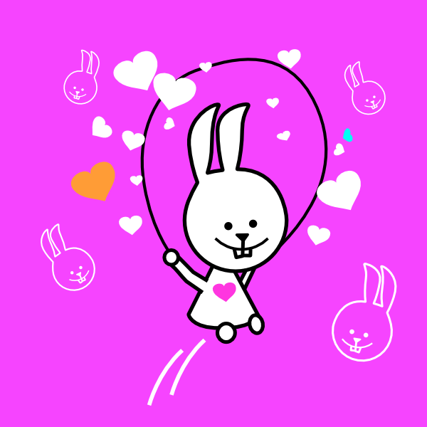 cute rabbit clipart. Bunny clip art