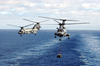 Helicopter Transfer Crates Of Supplies From Aboard Uss Sacramento Image