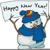 Real Looking Snowman Clipart Image